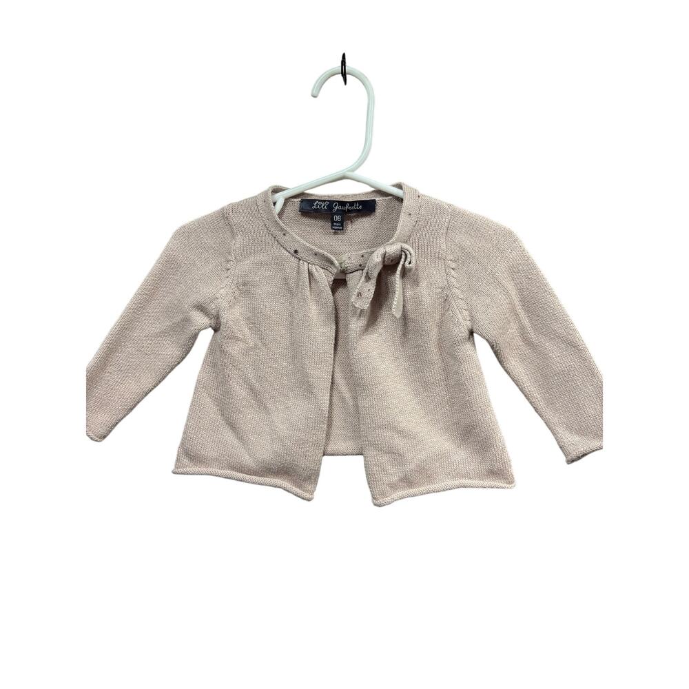 5/$15 Beige Cardigan - Lili Gaufrette - 6mo